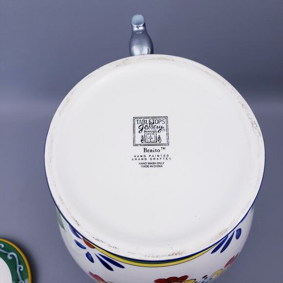 Tabletops Gallery Benito Large Beverage Crock With Lid Dispenser - Picture 12 of 16